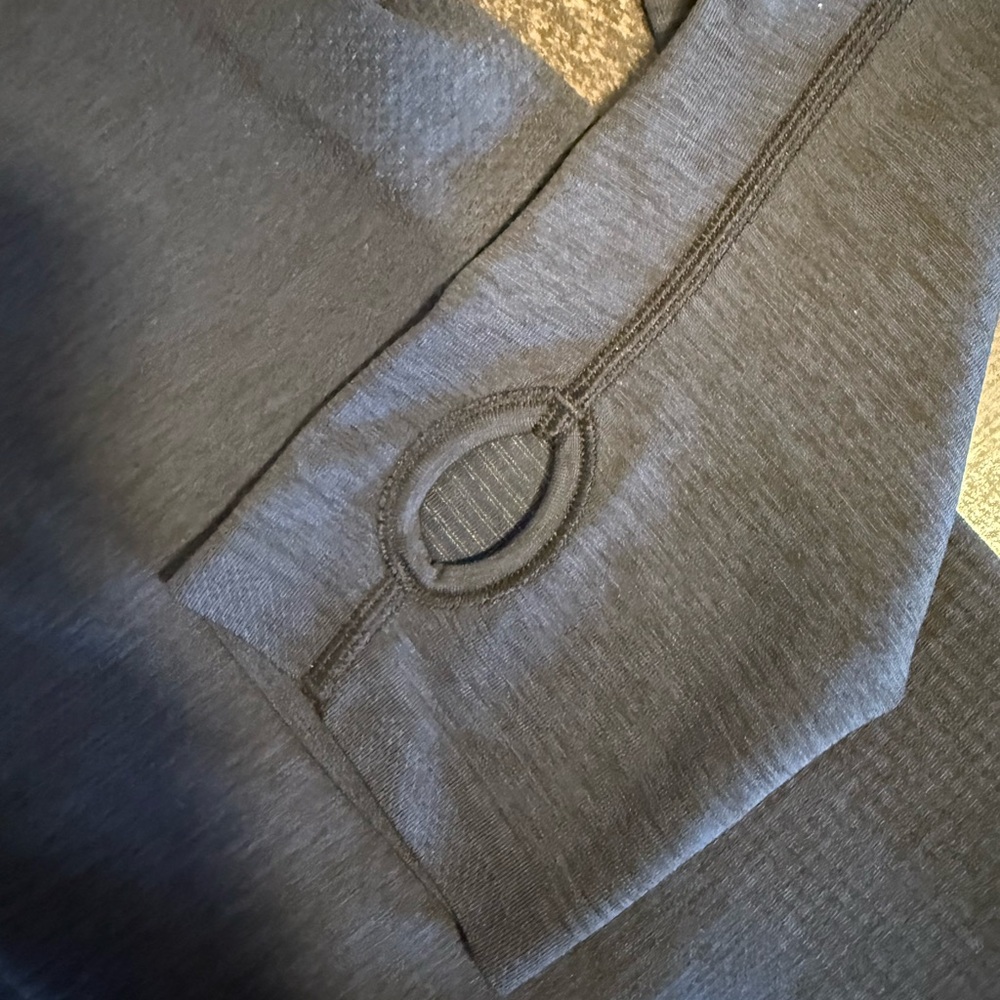 Lululemon Half Zip Hooded‎ Pullover Thumbholes Gray XXL - Picture 4 of 8
